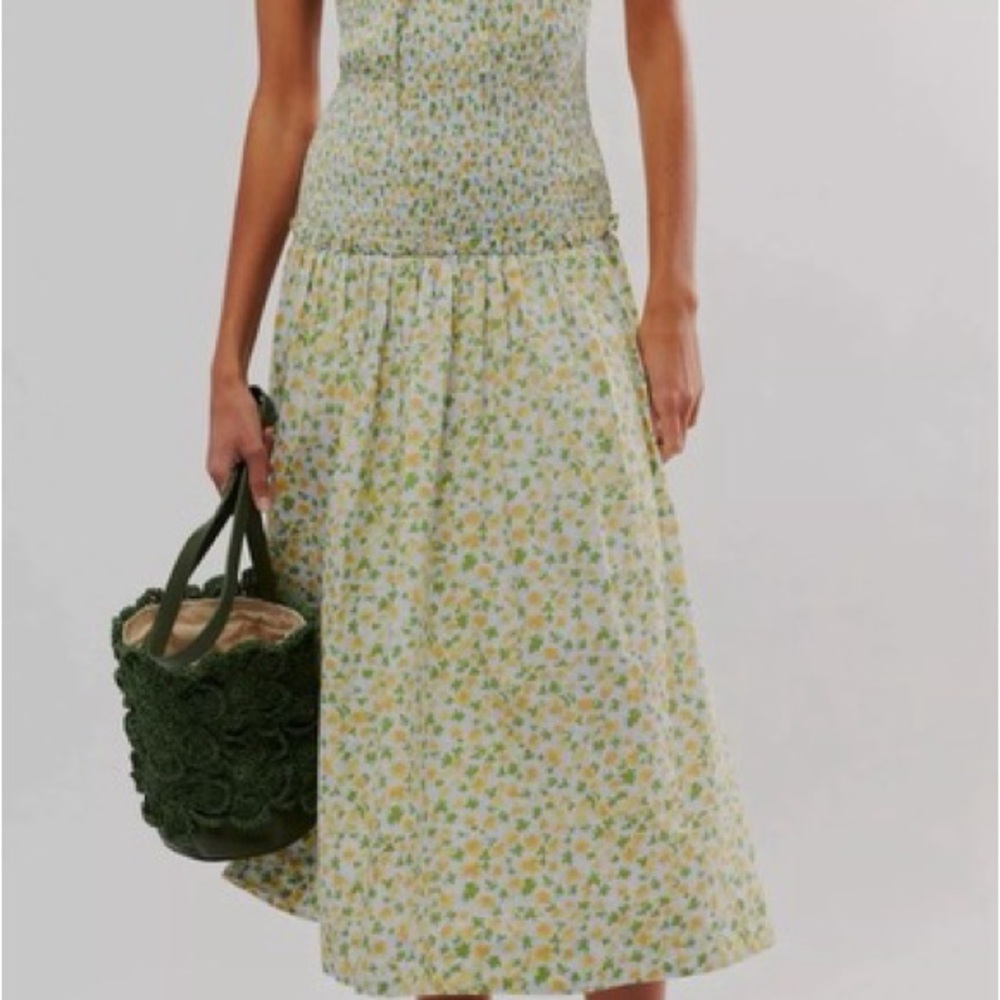 NWT Free People Floral Dress Lavendar Daze Sun Dress Multicolor Size Large MIDI - Picture 3 of 14